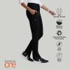 BARCO One Uplift Classic Fit Tapered Leg Scrub Pant for Women – 5-Pocket, Mid-Rise Scrub Bottoms with 360 Spandex Stretch(Black)