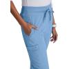 BARCO One Uplift Classic Fit Tapered Leg Scrub Pant for Women – 5-Pocket, Mid-Rise Scrub Bottoms with 360 Spandex Stretch(Ciel Blue)