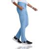 BARCO One Uplift Classic Fit Tapered Leg Scrub Pant for Women – 5-Pocket, Mid-Rise Scrub Bottoms with 360 Spandex Stretch(Ciel Blue)