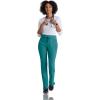 BARCO One Uplift Classic Fit Tapered Leg Scrub Pant for Women – 5-Pocket, Mid-Rise Scrub Bottoms with 360 Spandex Stretch(Dark Jade)