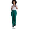 BARCO One Uplift Classic Fit Tapered Leg Scrub Pant for Women – 5-Pocket, Mid-Rise Scrub Bottoms with 360 Spandex Stretch(Hunter Green)