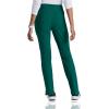 BARCO One Uplift Classic Fit Tapered Leg Scrub Pant for Women – 5-Pocket, Mid-Rise Scrub Bottoms with 360 Spandex Stretch(Hunter Green)