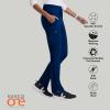 BARCO One Uplift Classic Fit Tapered Leg Scrub Pant for Women – 5-Pocket, Mid-Rise Scrub Bottoms with 360 Spandex Stretch(Indigo (Navy))