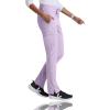 BARCO One Uplift Classic Fit Tapered Leg Scrub Pant for Women – 5-Pocket, Mid-Rise Scrub Bottoms with 360 Spandex Stretch(Lavender Winds)