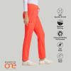 BARCO One Uplift Classic Fit Tapered Leg Scrub Pant for Women – 5-Pocket, Mid-Rise Scrub Bottoms with 360 Spandex Stretch(Neon Flame)