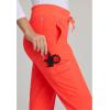 BARCO One Uplift Classic Fit Tapered Leg Scrub Pant for Women – 5-Pocket, Mid-Rise Scrub Bottoms with 360 Spandex Stretch(Neon Flame)