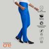 BARCO One Uplift Classic Fit Tapered Leg Scrub Pant for Women – 5-Pocket, Mid-Rise Scrub Bottoms with 360 Spandex Stretch(New Royal)