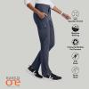 BARCO One Uplift Classic Fit Tapered Leg Scrub Pant for Women – 5-Pocket, Mid-Rise Scrub Bottoms with 360 Spandex Stretch(Steel)