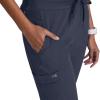 BARCO One Uplift Classic Fit Tapered Leg Scrub Pant for Women – 5-Pocket, Mid-Rise Scrub Bottoms with 360 Spandex Stretch(Steel)