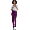 BARCO One Uplift Classic Fit Tapered Leg Scrub Pant for Women – 5-Pocket, Mid-Rise Scrub Bottoms with 360 Spandex Stretch(Wine)