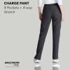 BARCO Skechers Vitality Charge Scrub Pant for Women – Mid-Rise Medical Pant, 4-Way Stretch Women’s Scrub Pant(Pewter)