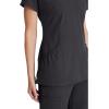 BARCO Skechers Vitality Charge Scrub Top for Women – V-Neck Medical Top, 4-Way Stretch Women’s Scrub Top(Pewter)