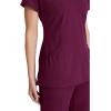 BARCO Skechers Vitality Charge Scrub Top for Women – V-Neck Medical Top, 4-Way Stretch Women’s Scrub Top(Wine)