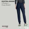 BARCO Skechers Vitality Electra Classic Fit Scrub Jogger for Women – Mid-Rise, 5-Pocket Pant with 4-Way Stretch(Navy)