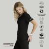 BARCO Skechers Vitality Electra Classic Fit Scrub Top for Women’s 3-Pocket V-Neck Top with Moisture Wicking Fabric(Black)