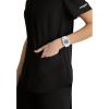 BARCO Skechers Vitality Electra Classic Fit Scrub Top for Women’s 3-Pocket V-Neck Top with Moisture Wicking Fabric(Black)