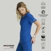 BARCO Skechers Vitality Electra Classic Fit Scrub Top for Women’s 3-Pocket V-Neck Top with Moisture Wicking Fabric(New Royal)