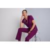 Grey’s Anatomy Women’s Two Pocket V-Neck Scrub Top with Shirring Back(Galaxy)