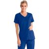 BARCO Grey’s Anatomy Scrubs – Cora Scrub Top for Women, Crossover V-Neck, Fitted Back Super-Soft Women’s Scrub Top(Galaxy)
