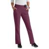 BARCO Grey’s Anatomy Spandex Stretch Direct – Relay Scrub Pant for Women, Tapered Women’s Scrub Pant(Wine)