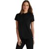 BARCO Grey’s Anatomy Spandex Stretch Direct – Rush Scrub Top for Women, Snap Collar Women’s Scrub Top(Black)