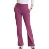 BARCO One Performance Knit Sprint Scrub Pant for Women – 7-Pocket, High-Rise Yoga Pants with 360 Spandex Stretch(Dark Mauve Heather)