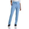 BARCO One Uplift Classic Fit Tapered Leg Scrub Pant for Women – 5-Pocket, Mid-Rise Scrub Bottoms with 360 Spandex Stretch(Ciel Blue)