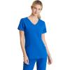 BARCO Skechers Vitality Charge Scrub Top for Women – V-Neck Medical Top, 4-Way Stretch Women’s Scrub Top(New Royal)