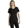 BARCO Skechers Vitality Electra Classic Fit Scrub Top for Women’s 3-Pocket V-Neck Top with Moisture Wicking Fabric(Black)