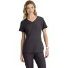 BARCO Skechers Vitality Electra Classic Fit Scrub Top for Women’s 3-Pocket V-Neck Top with Moisture Wicking Fabric(Pewter)