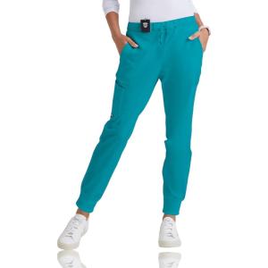 BARCO Grey’s Anatomy Scrubs – Kira Scrub Jogger for Women, Yoga Style Mid-Rise Soft Touch Fabric Women’s Scrub Pant(Teal)