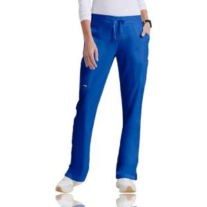 BARCO Grey’s Anatomy Scrubs – Mia Scrub Pant for Women, Elastic Back Waist, Mid-Rise Shaped Leg Women’s Scrub Pant(Galaxy)