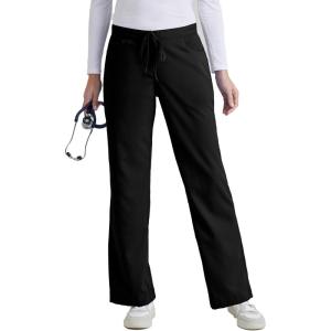 BARCO Grey’s Anatomy Women’s Riley Pant, Easy Care Medical Scrub Pant w/ 5 Pockets & Flared Leg(Black)
