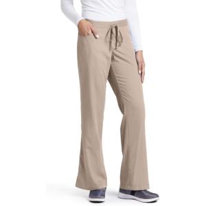 BARCO Grey’s Anatomy Women’s Riley Pant, Easy Care Medical Scrub Pant w/ 5 Pockets & Flared Leg(New Khaki)
