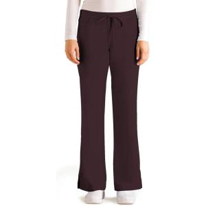 BARCO Grey’s Anatomy Women’s Riley Pant, Easy Care Medical Scrub Pant w/ 5 Pockets & Flared Leg(Truffle)