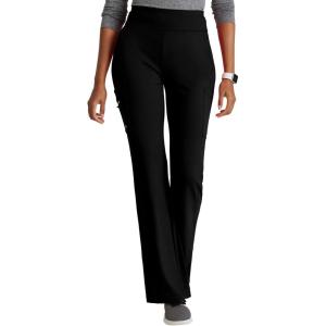 BARCO One Performance Knit Sprint Scrub Pant for Women – 7-Pocket, High-Rise Yoga Pants with 360 Spandex Stretch(Black)