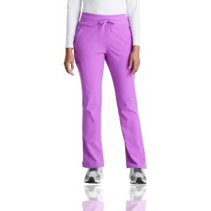 BARCO One Uplift Classic Fit Tapered Leg Scrub Pant for Women – 5-Pocket, Mid-Rise Scrub Bottoms with 360 Spandex Stretch(Helio Purple)