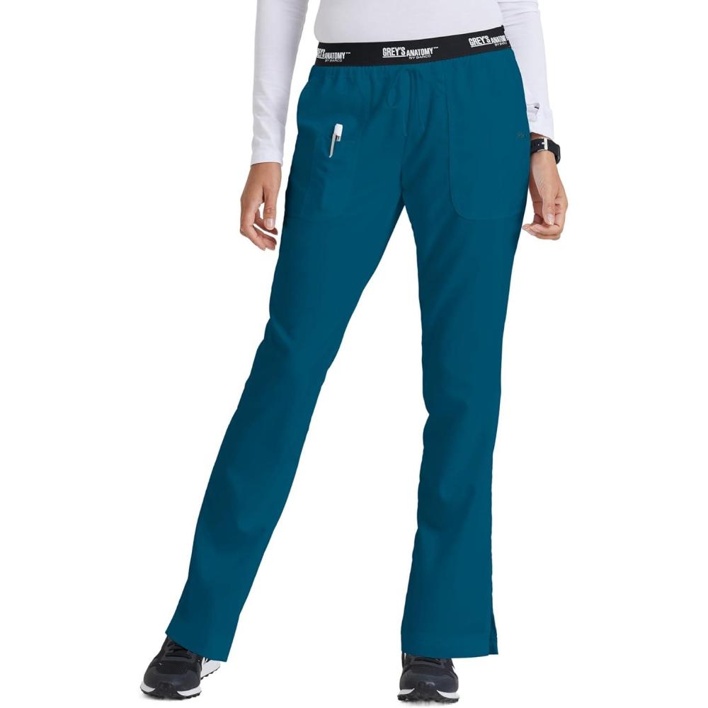 imageBARCO Greys Anatomy Active 4275 Womens Logo Waist Drawstring PantBahama