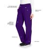 BARCO Grey’s Anatomy Scrubs – Cora Scrub Pant for Women, Yoga Knit Waist, Low-Rise Straight Leg Women’s Scrub Pant(Vivid Violet)
