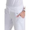 BARCO Grey’s Anatomy Scrubs – Cora Scrub Pant for Women, Yoga Knit Waist, Low-Rise Straight Leg Women’s Scrub Pant(White)