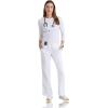 BARCO Grey’s Anatomy Scrubs – Cora Scrub Pant for Women, Yoga Knit Waist, Low-Rise Straight Leg Women’s Scrub Pant(White)
