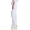 BARCO Grey’s Anatomy Scrubs – Cora Scrub Pant for Women, Yoga Knit Waist, Low-Rise Straight Leg Women’s Scrub Pant(White)