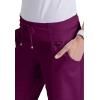BARCO Grey’s Anatomy Scrubs – Cora Scrub Pant for Women, Yoga Knit Waist, Low-Rise Straight Leg Women’s Scrub Pant(Wine)