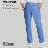 BARCO Grey’s Anatomy Scrubs – Evan Scrub Pant for Men, Elastic Waist With Zip Fly, Straight Leg Men’s Scrub Pant(Ciel Blue)