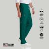 BARCO Grey’s Anatomy Scrubs – Evan Scrub Pant for Men, Elastic Waist With Zip Fly, Straight Leg Men’s Scrub Pant(Hunter Green)