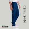 BARCO Grey’s Anatomy Scrubs – Evan Scrub Pant for Men, Elastic Waist With Zip Fly, Straight Leg Men’s Scrub Pant(Indigo (Navy))