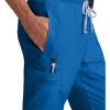 BARCO Grey’s Anatomy Scrubs – Evan Scrub Pant for Men, Elastic Waist With Zip Fly, Straight Leg Men’s Scrub Pant(New Royal)