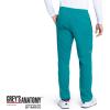 BARCO Grey’s Anatomy Scrubs – Evan Scrub Pant for Men, Elastic Waist With Zip Fly, Straight Leg Men’s Scrub Pant(Teal)