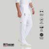 BARCO Grey’s Anatomy Scrubs – Evan Scrub Pant for Men, Elastic Waist With Zip Fly, Straight Leg Men’s Scrub Pant(White)