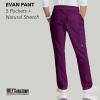 BARCO Grey’s Anatomy Scrubs – Evan Scrub Pant for Men, Elastic Waist With Zip Fly, Straight Leg Men’s Scrub Pant(Wine)